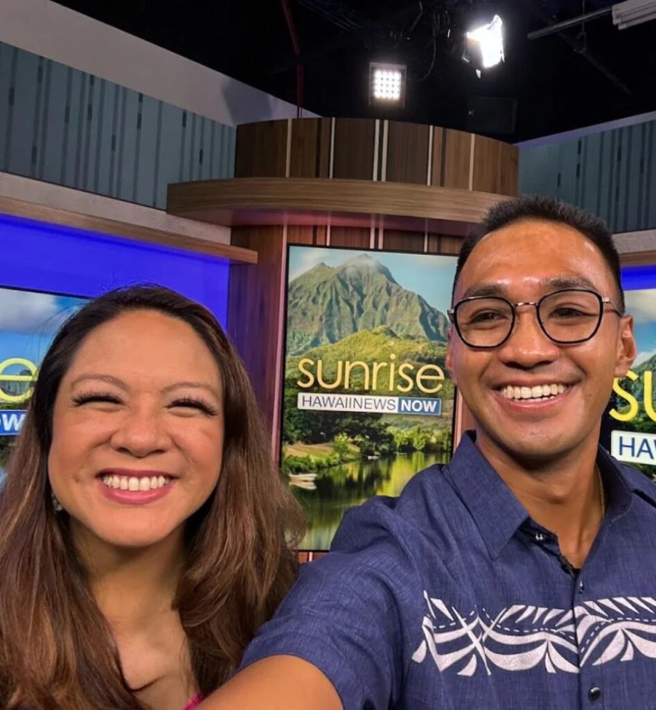 Annalisa Burgos, Hawaii News Now, with Danicole Ramos '23